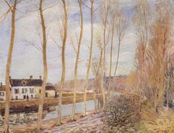 Alfred Sisley The Canal du Loing at Moret oil painting image